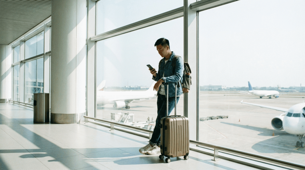Smart Traveler at Airport