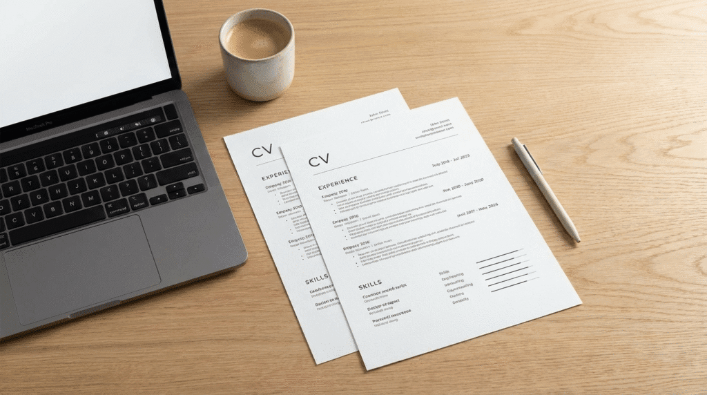 modern two-page CV
