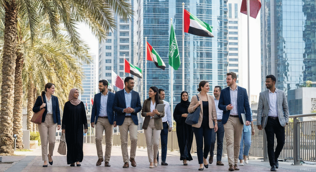 professionals-walking-in-a-modern-Gulf-business